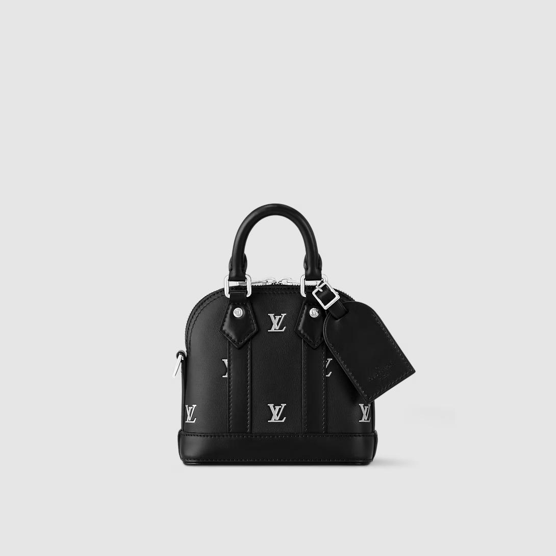 Túi Louis Vuitton Nano Alma Other Leather Nam Đen